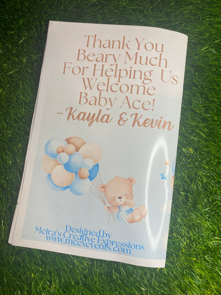 Baby Shower Booklet