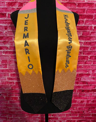 Pencil Graduation Stole