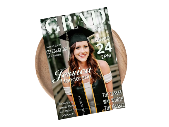 Graduation Magazine Invitations